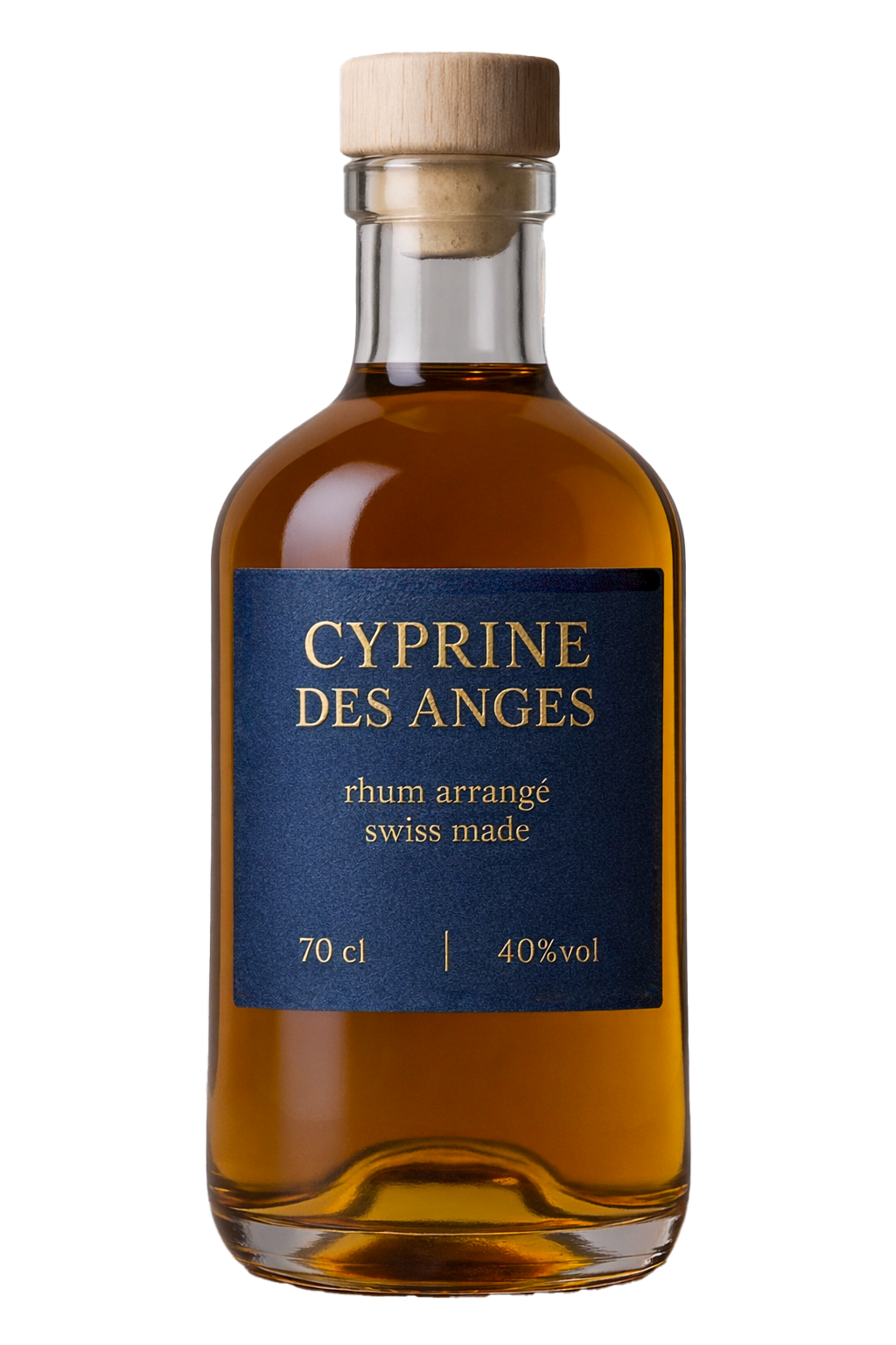 Bouteille de Cyprine des Anges en arrière-plan