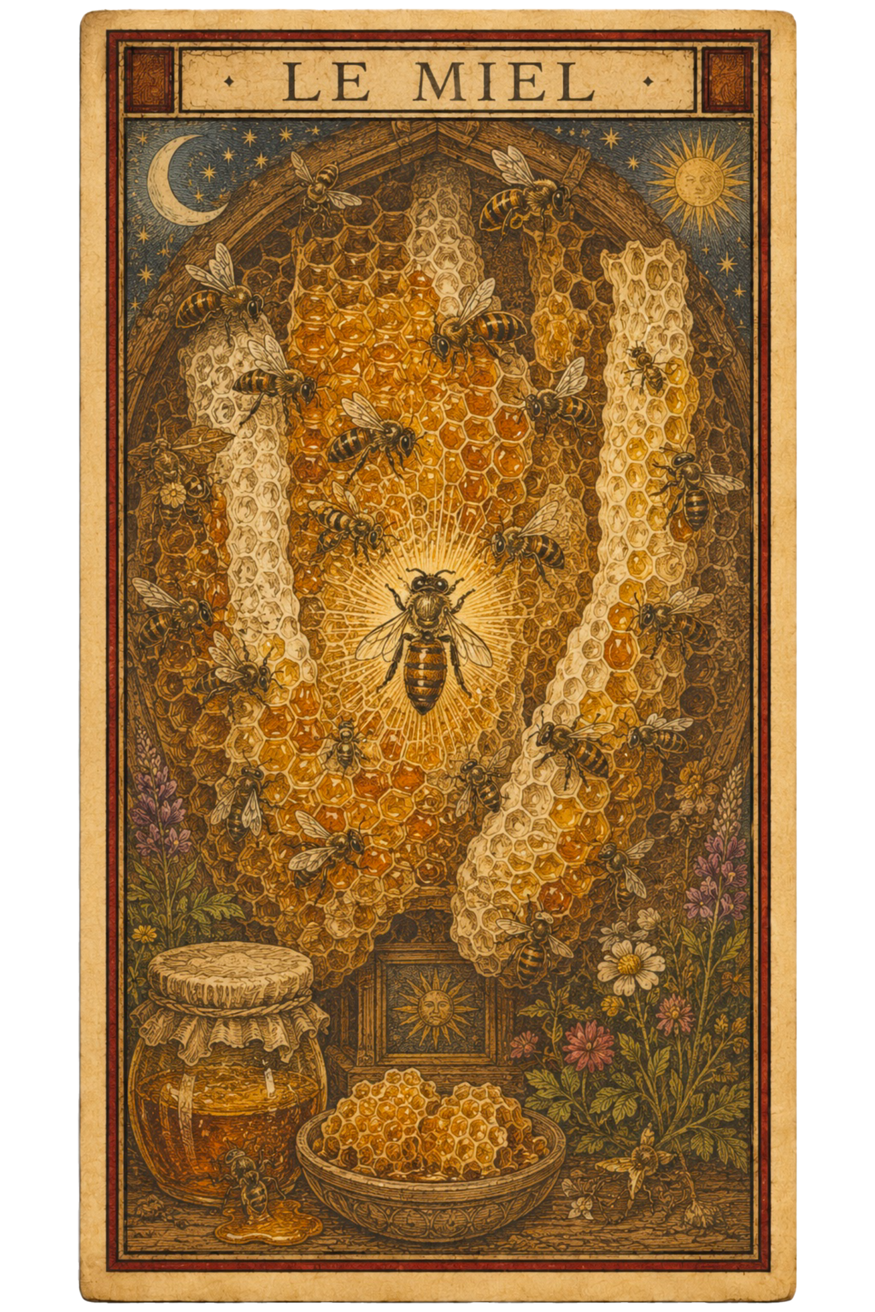 Carte tarot Le Miel — Cyprine des Anges