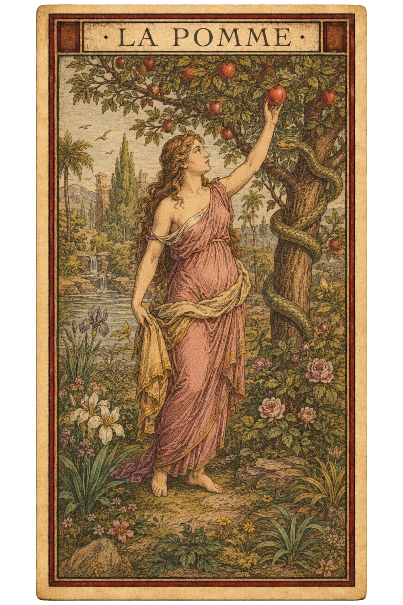 Carte tarot La Pomme — Cyprine des Anges