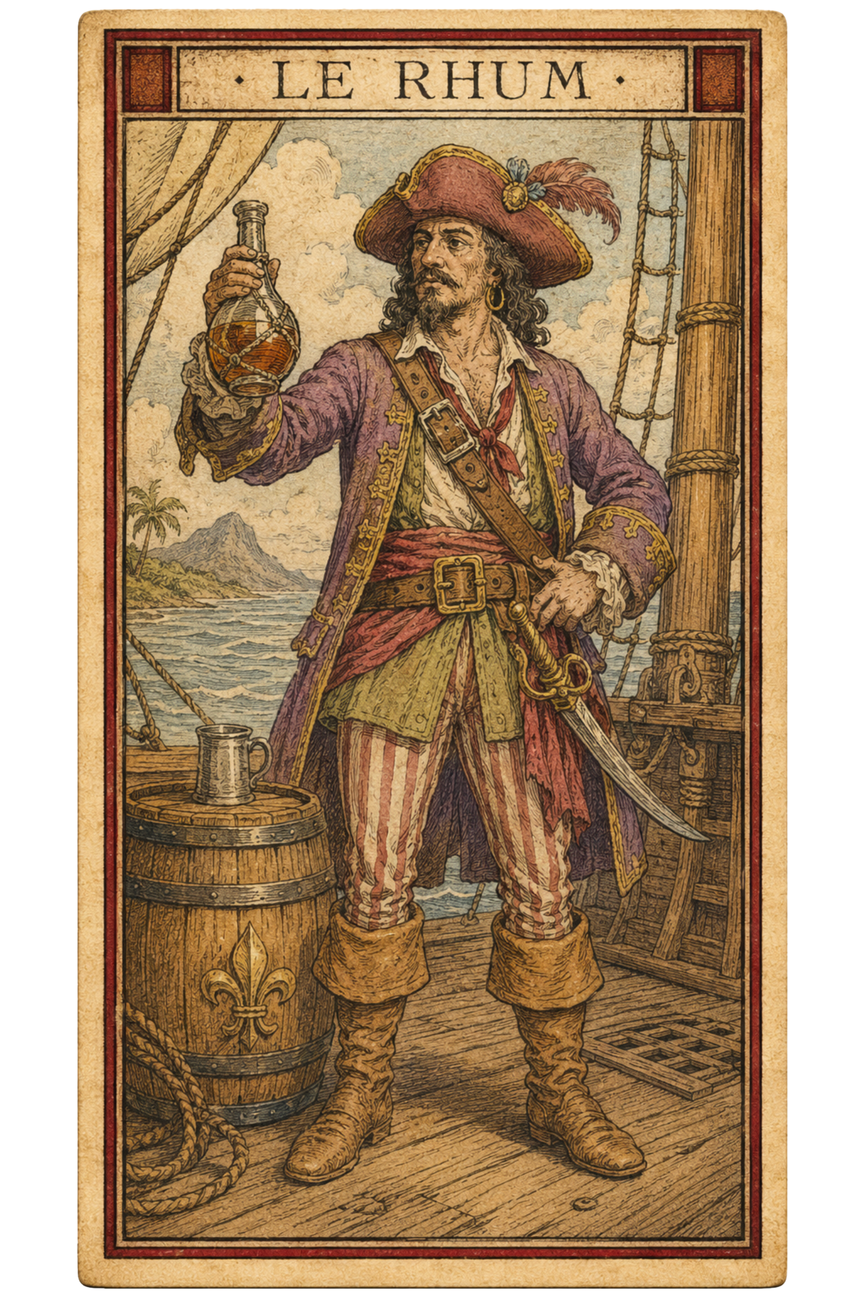 Carte tarot Le Rhum — Cyprine des Anges