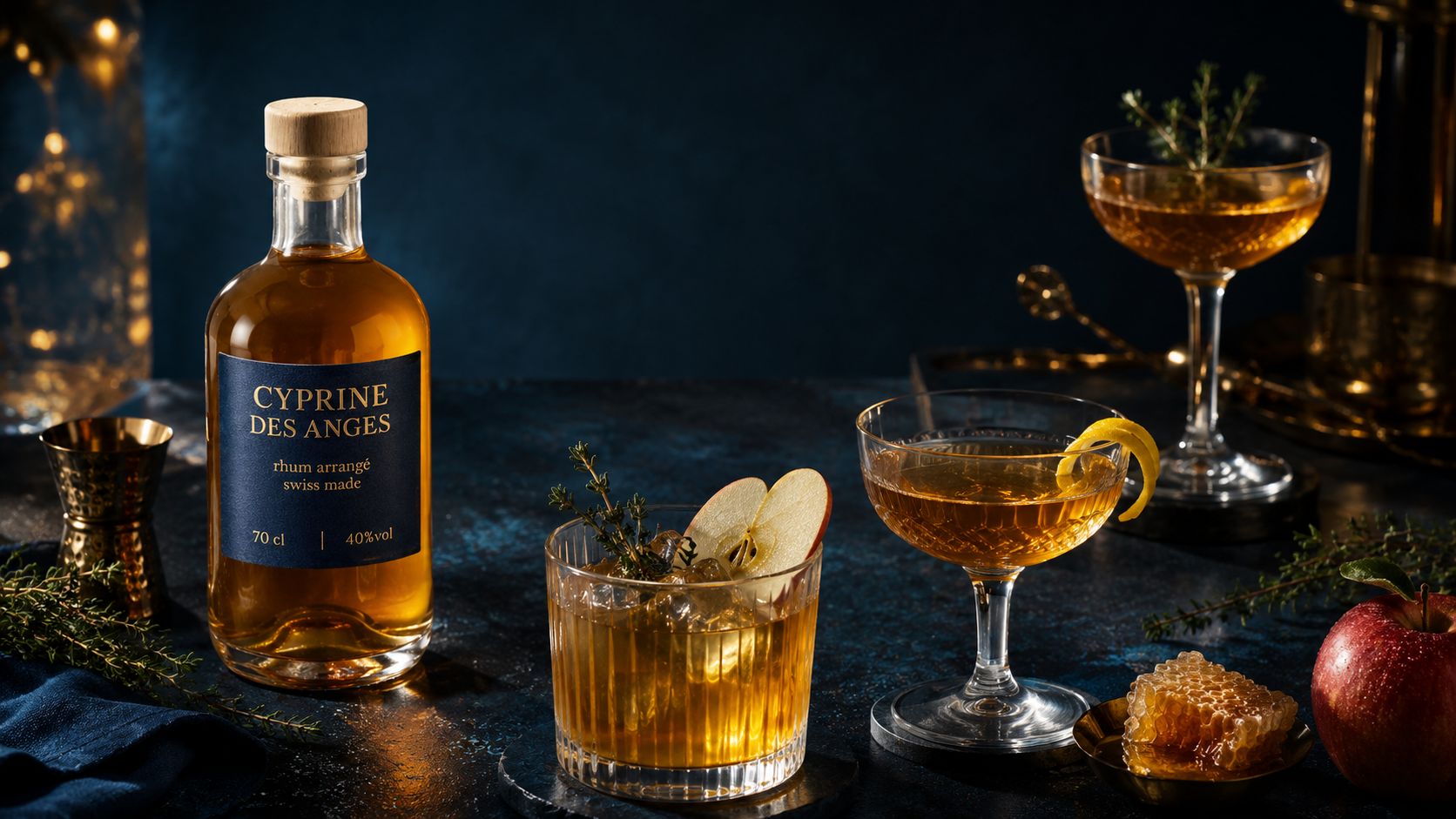 Cocktails Cyprine des Anges dans une ambiance tamisée